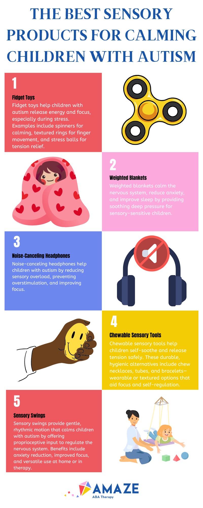 The Best Sensory Products for Calming Children with Autism