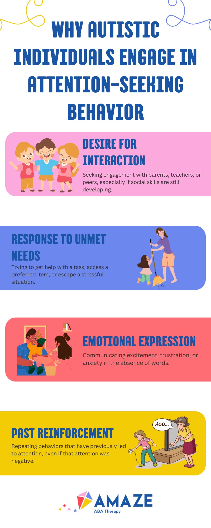 Why Autistic Individuals Engage in Attention-Seeking Behavior 5 attention-seeking behavior in autism